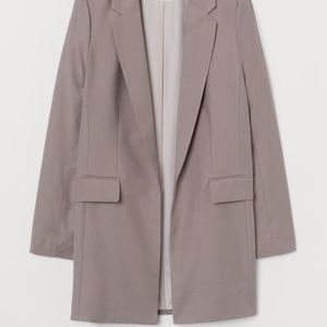 Mauve colored, long jacket blazer from H&M.